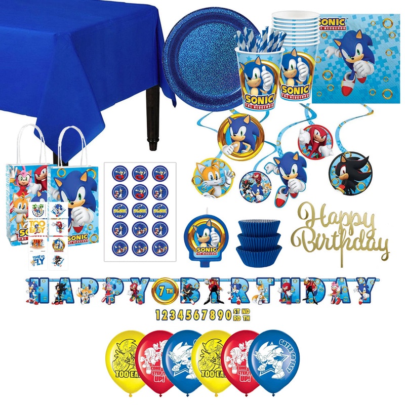 Deluxe Sonic the Hedgehog Party Pack for 8