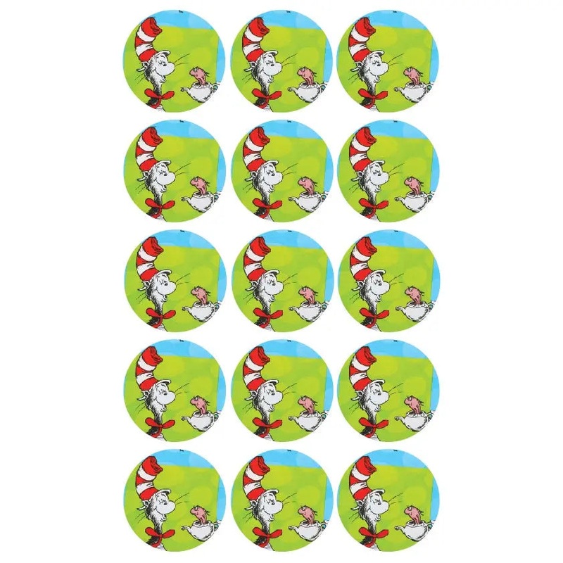 Dr Seuss Cat in the Hat Edible Cupcake Images