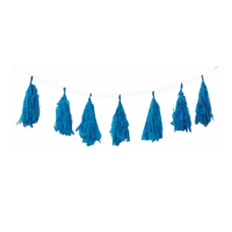 Five Star Tassel Garland - True Blue
