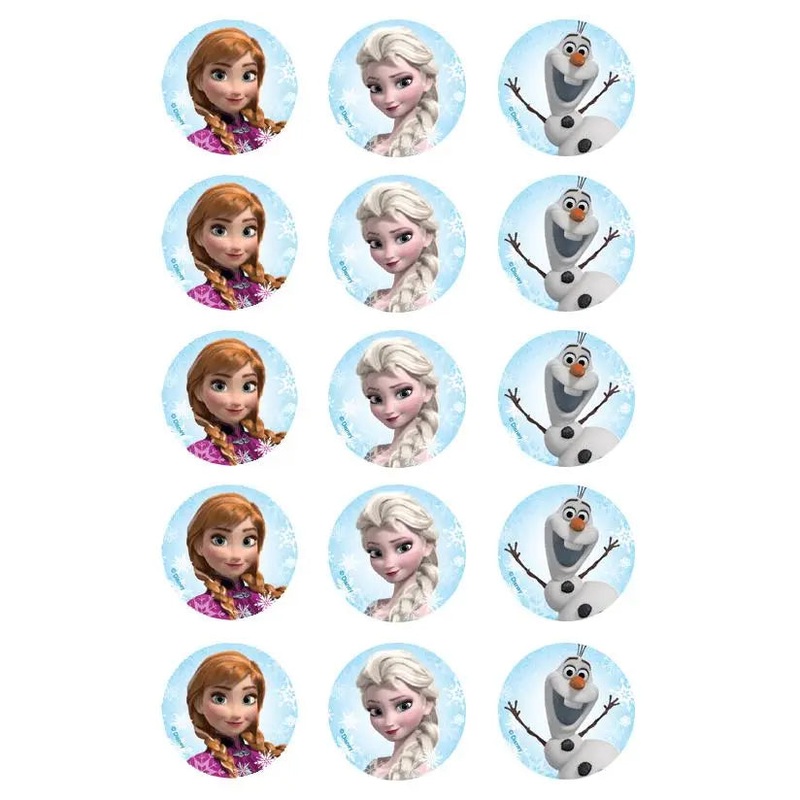 Frozen Edible Cupcake Images