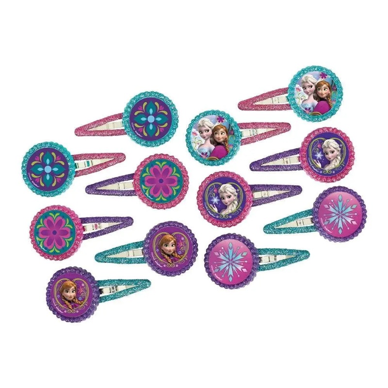 Frozen Hair Clips - Pack of 12