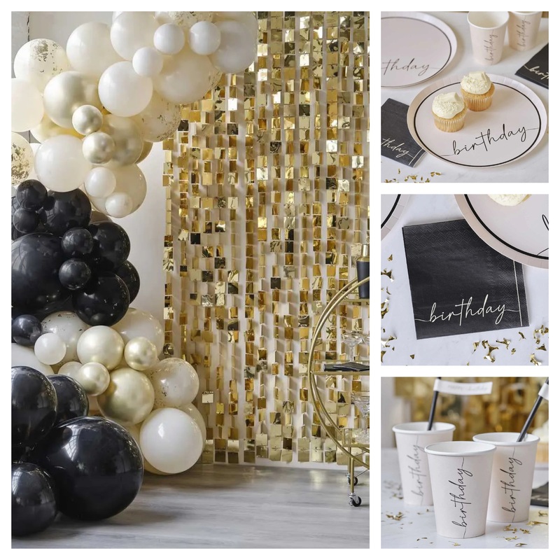 Ginger Ray Black Nude & Champagne Party Pack - 33 Pc - SAVE 5%