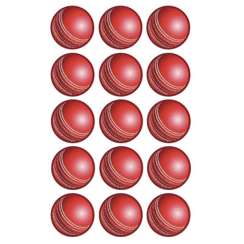 Howzat! Cricket Ball Edible Cupcake Images