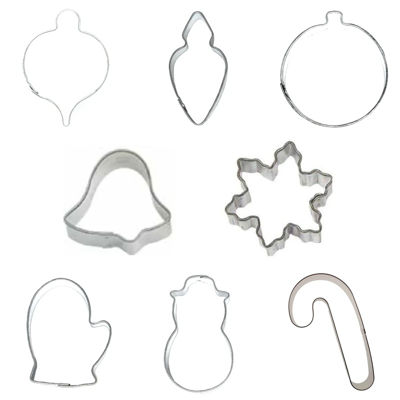 Mini Christmas Cookie Cutter - Set of 8