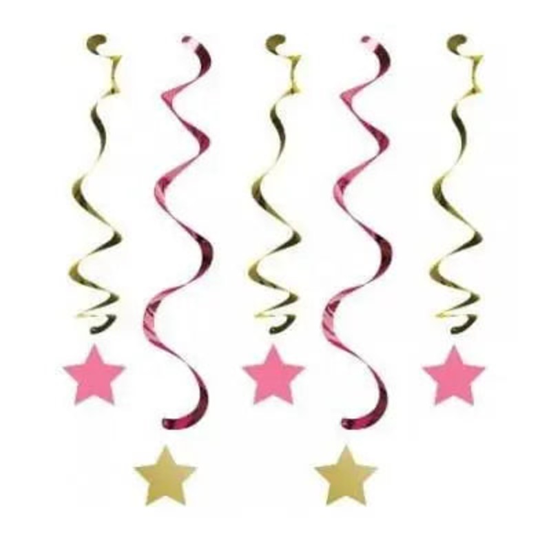 One Little Star Pink Dizzy Danglers