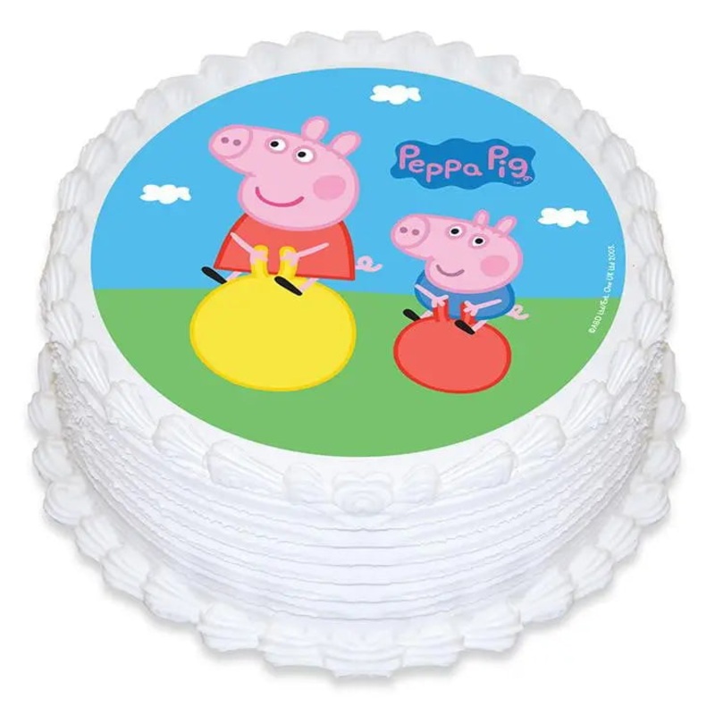 Peppa Pig Edible Cake Image