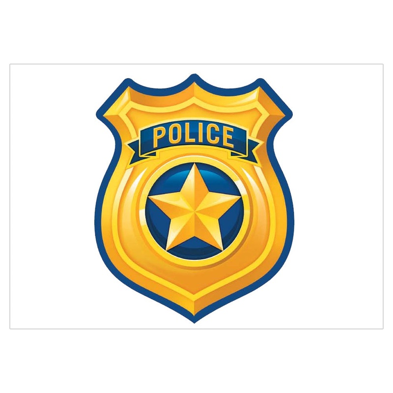 Police Badge A5 Edible Icon