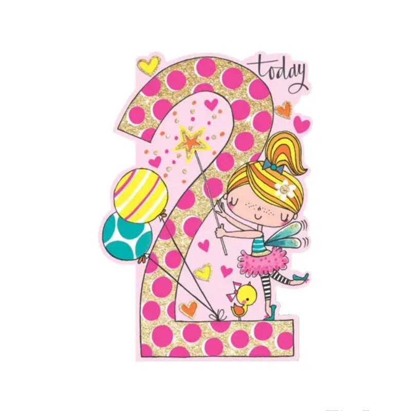 Rachel Ellen 2 Today Fairy Birthday Card