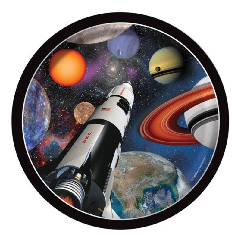 Space Blast Plates - Lunch 8 Pkt