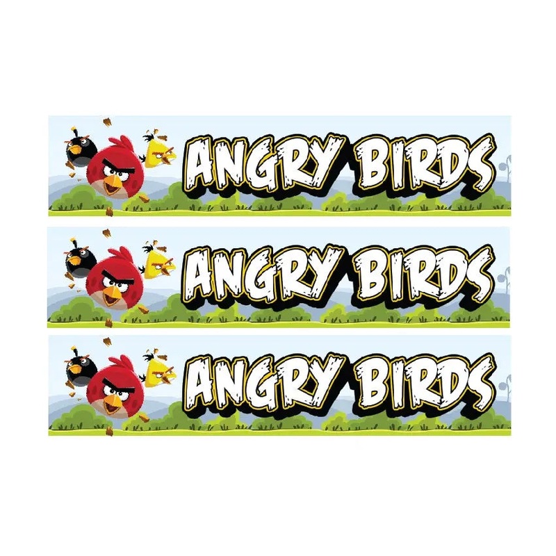 Angry Birds Cake Strip Edible Images