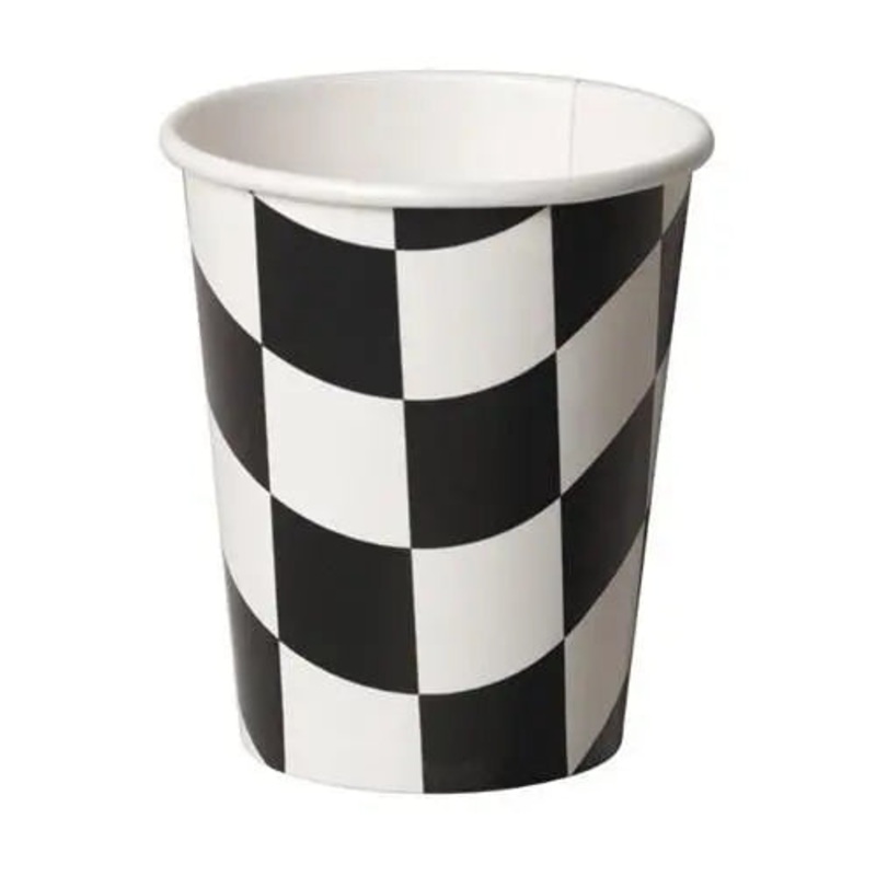 Checkered Cups - 8 Pkt