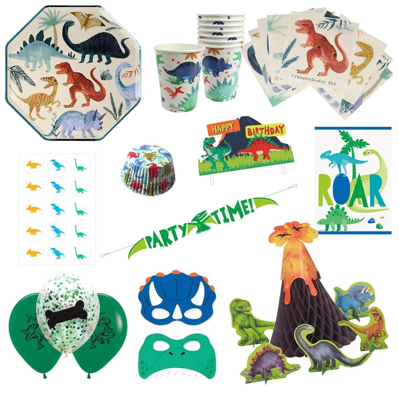 Deluxe Dinosaur Party Pack for 8 - SAVE 10%