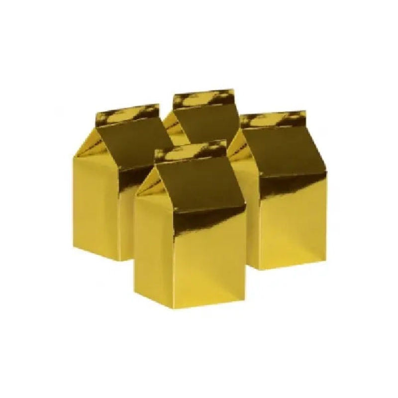 Five Star Metallic Gold Milk Cartons