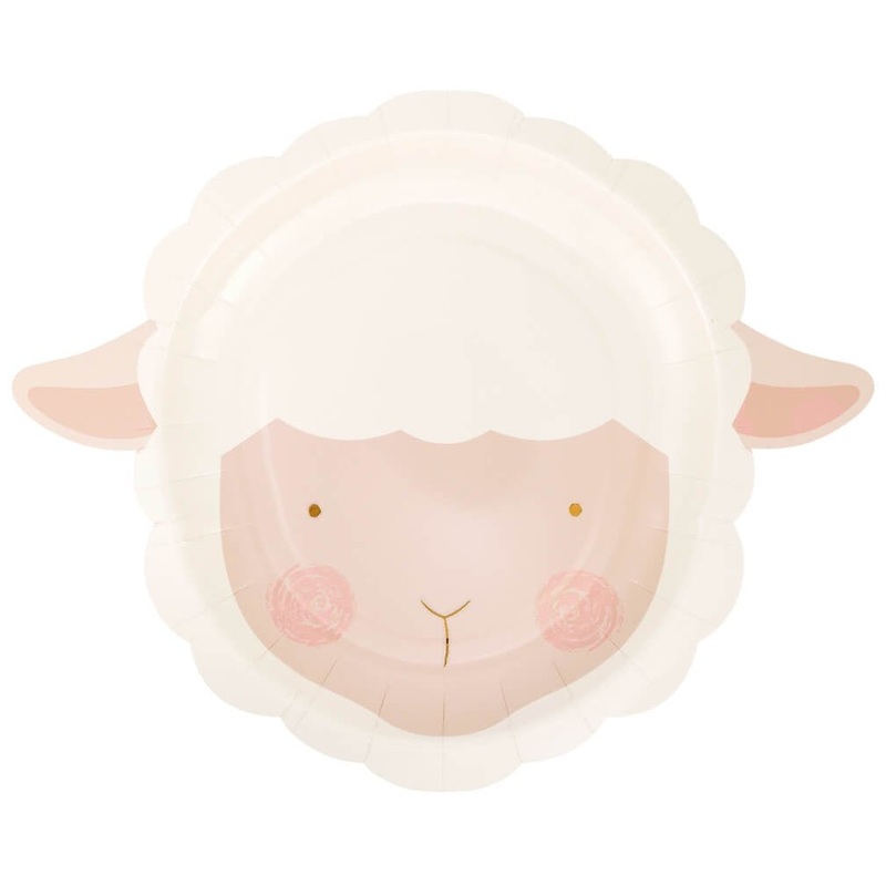 Lamb Paper Plates 9"