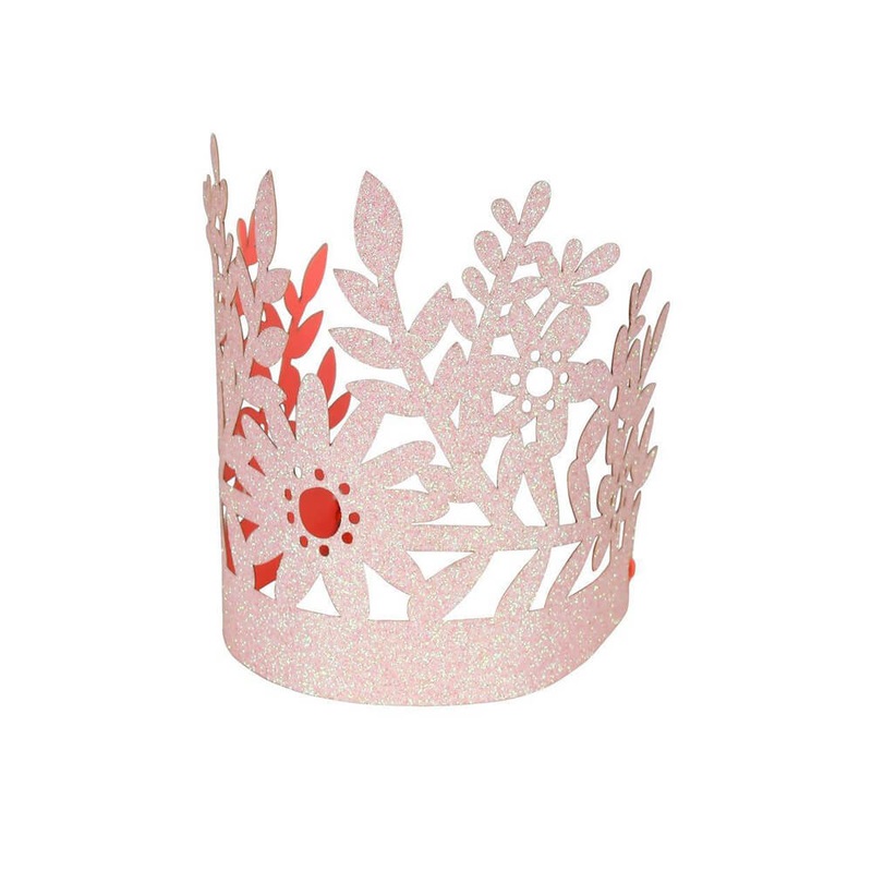 Meri Meri Party Pink Glitter Party Crowns