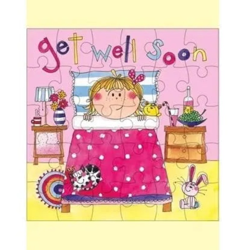 Rachel Ellen Get Well Soon Jigsaw Card - CLEARANCE