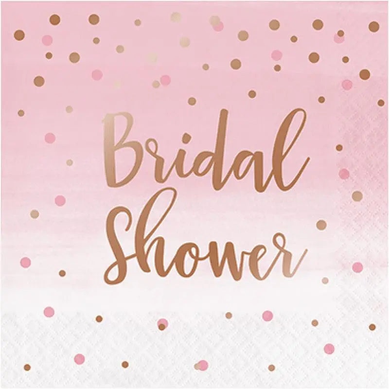 Ros All Day Bridal Shower Napkins - Lunch 16 Pkt