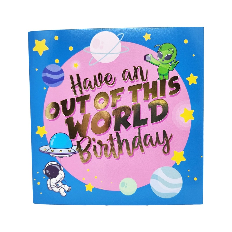 Space Have an Out of This World Birthday Card