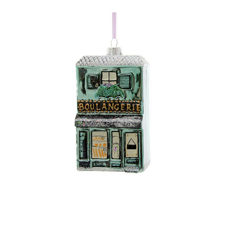 Boulangerie Shop Glass Ornament 4.5"