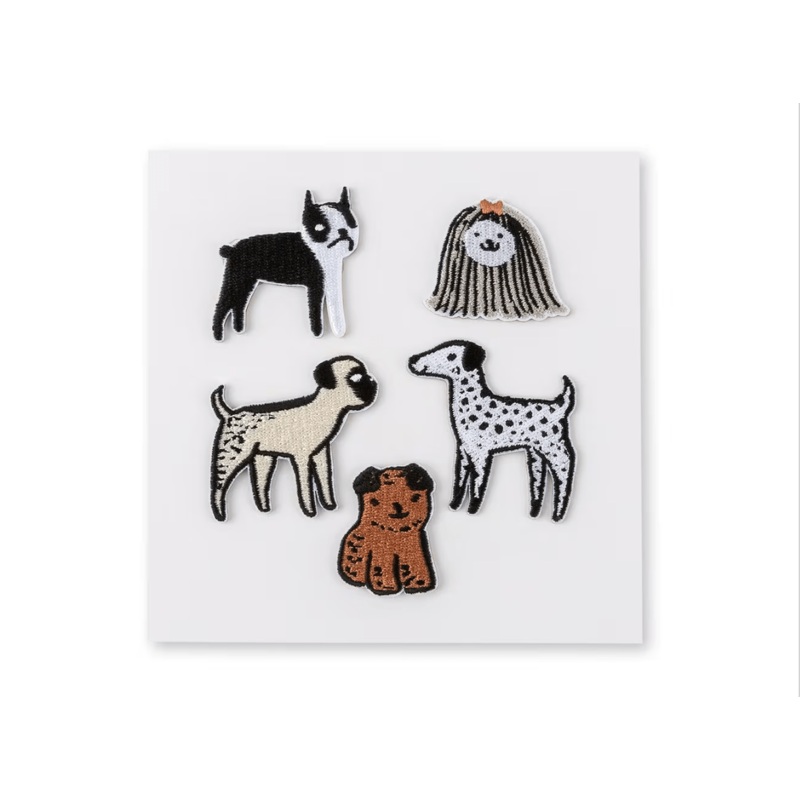Bow Wow Embroidered Puppy Patches (5ct)