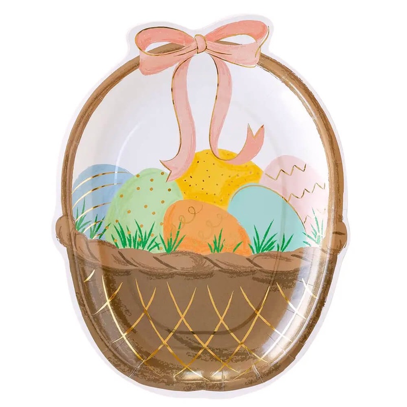 Easter Basket Shaped Plates 10"