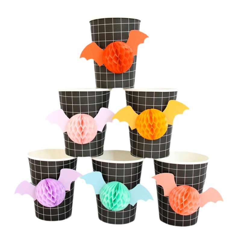 Honeycomb Bat Paper Cups