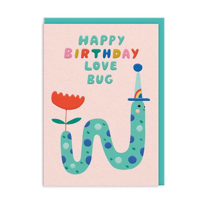Love Bug Birthday Greeting Card