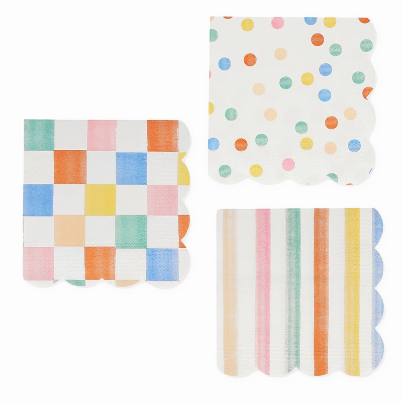 Meri Meri Party Colorful Pattern Small Napkins