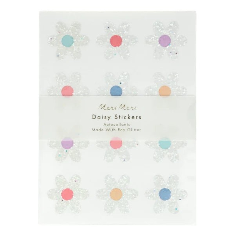 Meri Meri Party Glitter Daisy Stickers