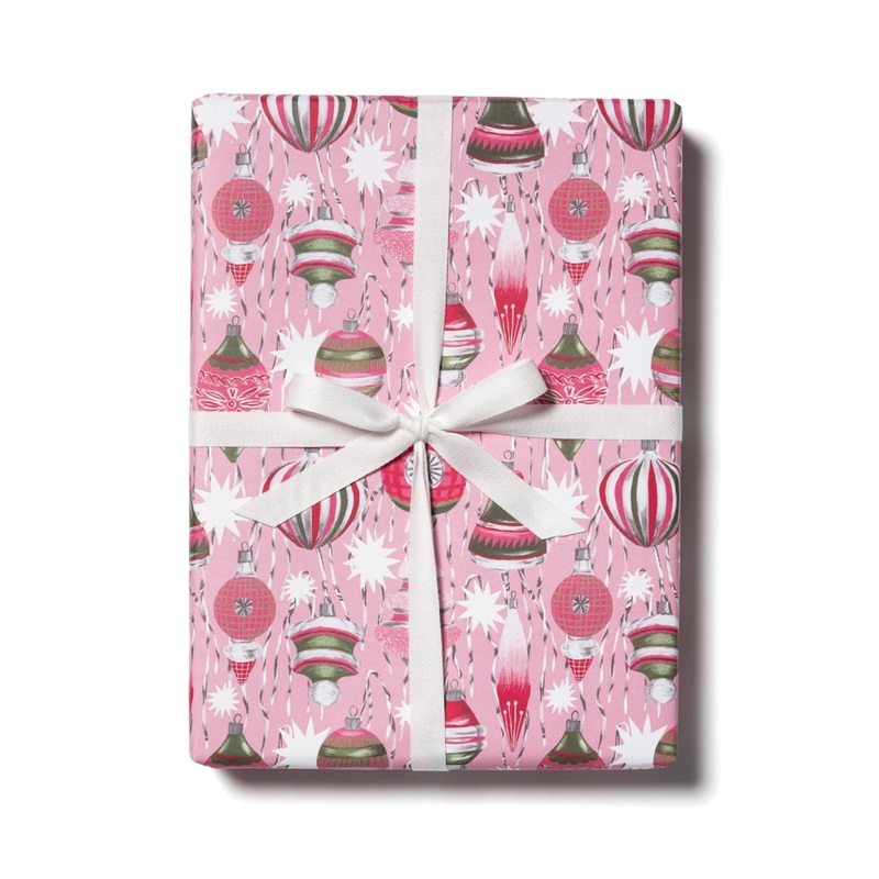 Retro Ornaments Gift Wrapping Sheets (Roll of 3)