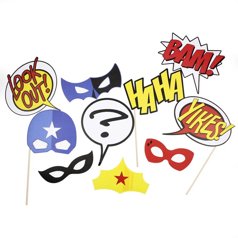 Superhero Party Photo Props