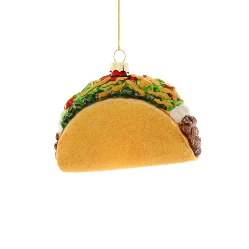 Taco Ornament 4"