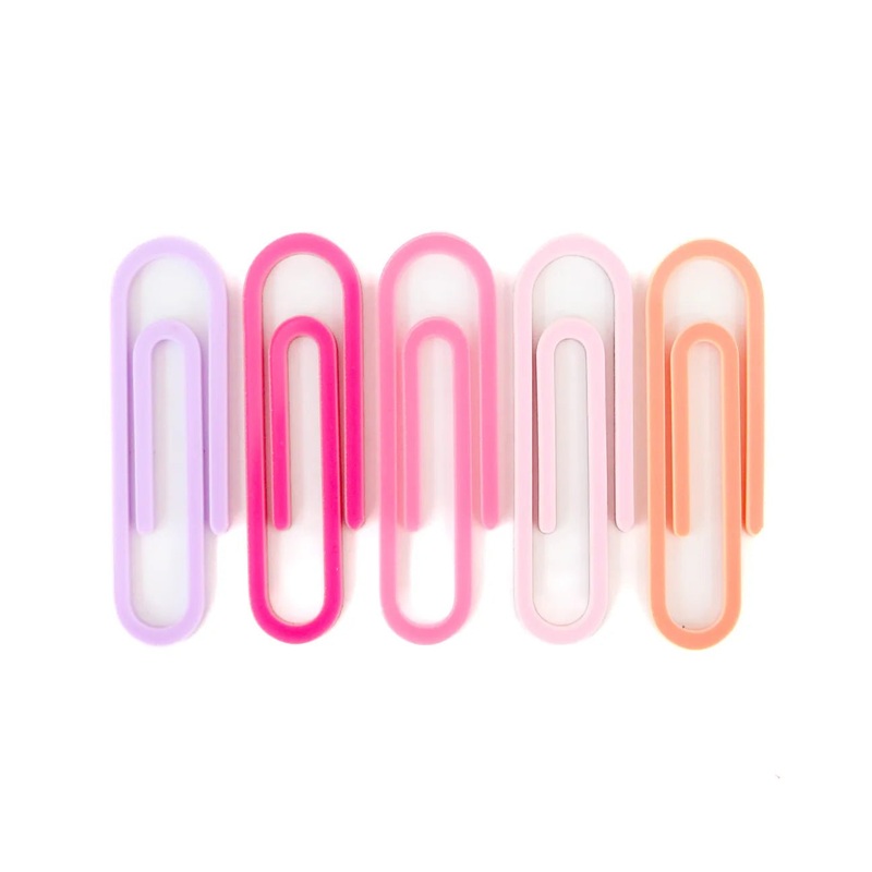 Acrylic Paper Clip Set: Warm Tones