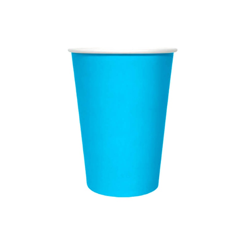 Cerulean Blue Paper Cups