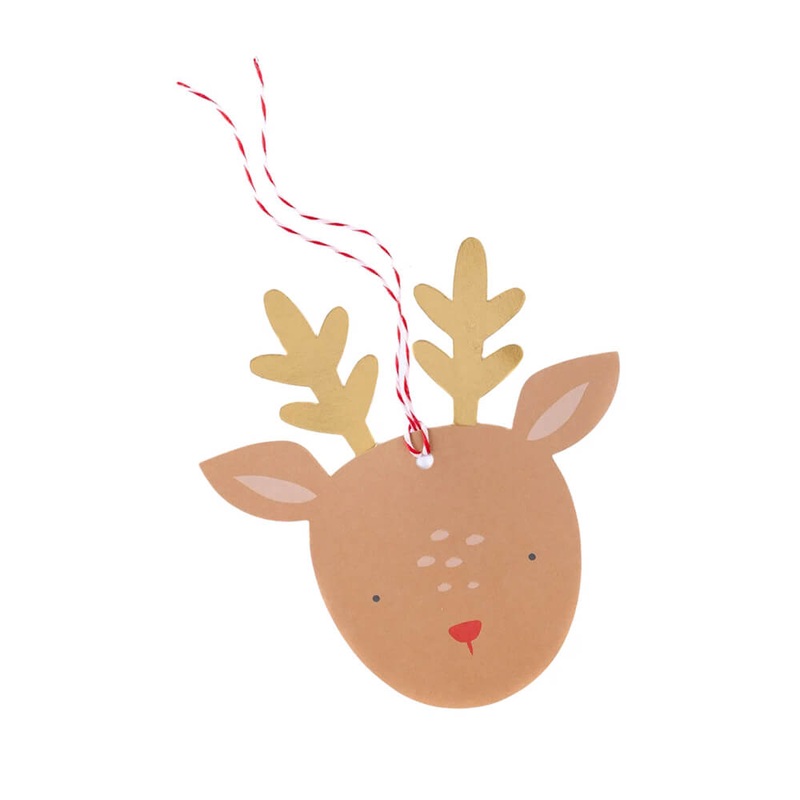 Dear Rudolph Reindeer Oversized Gift Tags