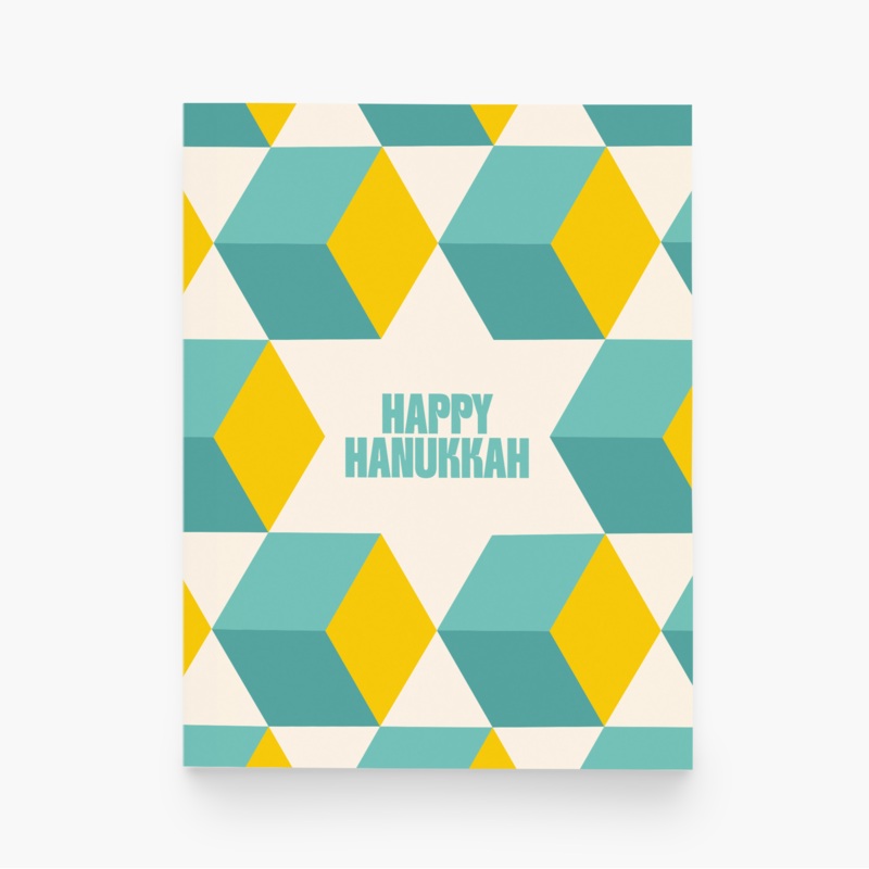 Hanukkah Star Holiday Greeting Card