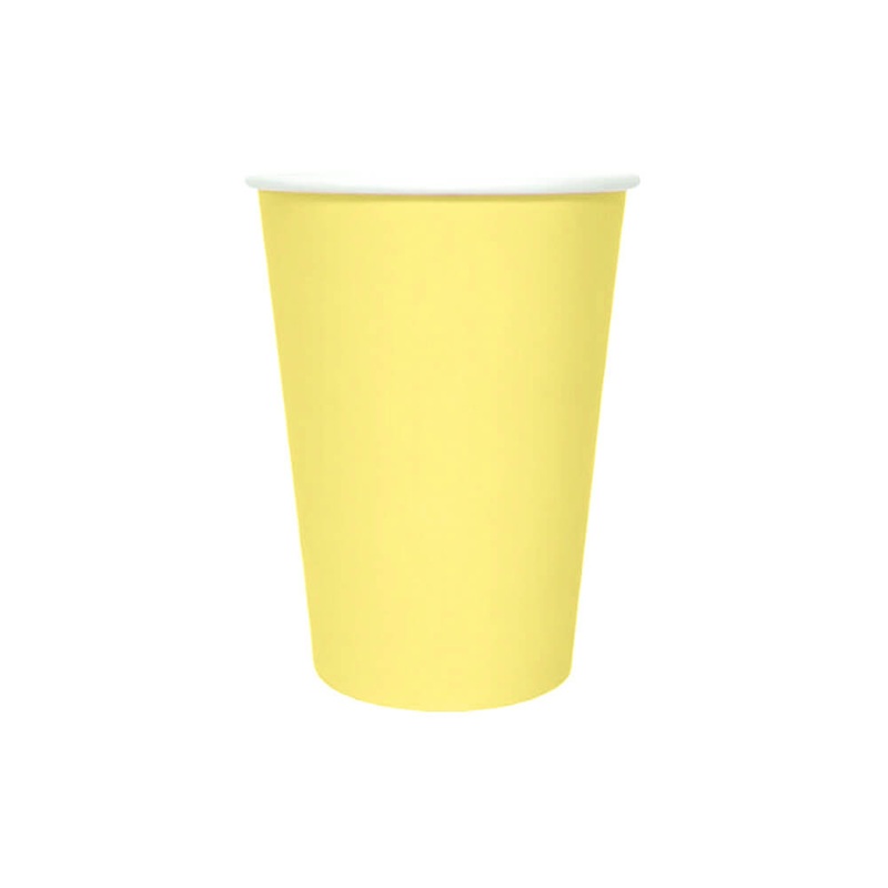 Lemon Yellow Paper Cups