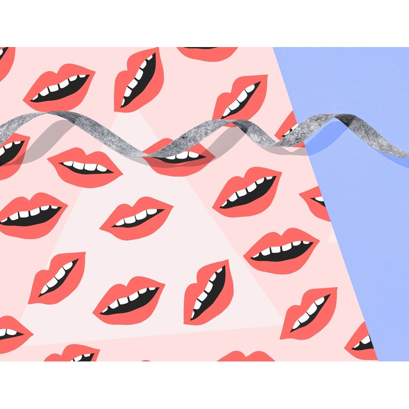 Lippy Wrapping Paper Sheets (Roll of 3)