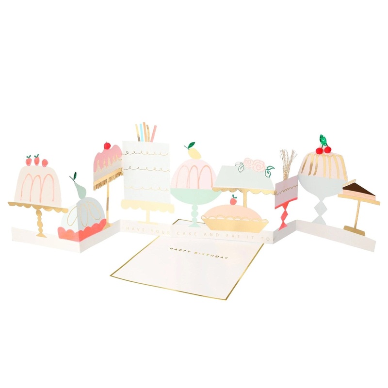 Meri Meri Party Cake Birthday Card / Decoration