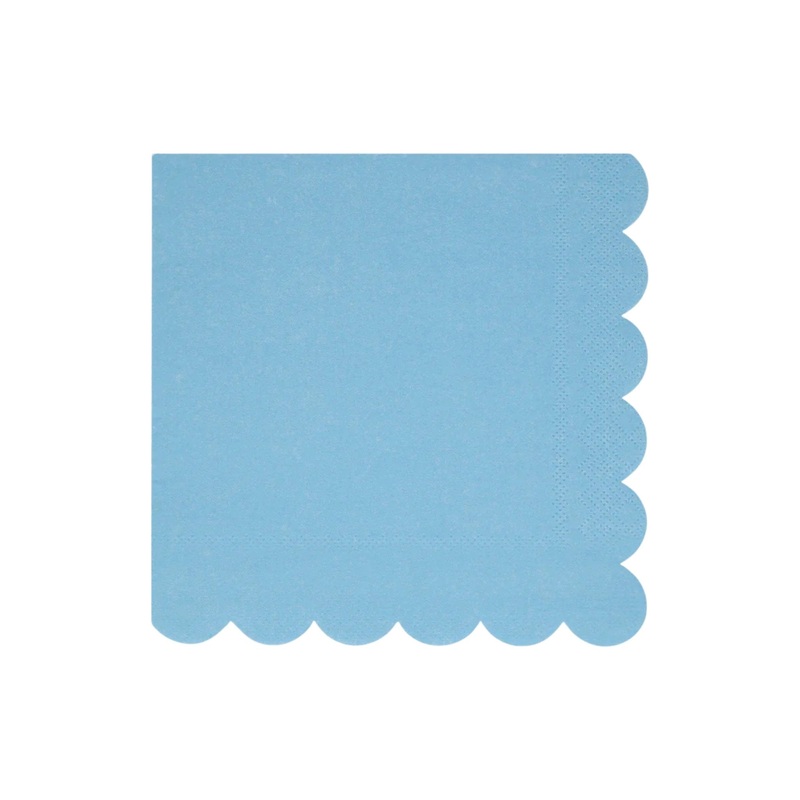Meri Meri Party Cornflower Blue Large Napkins