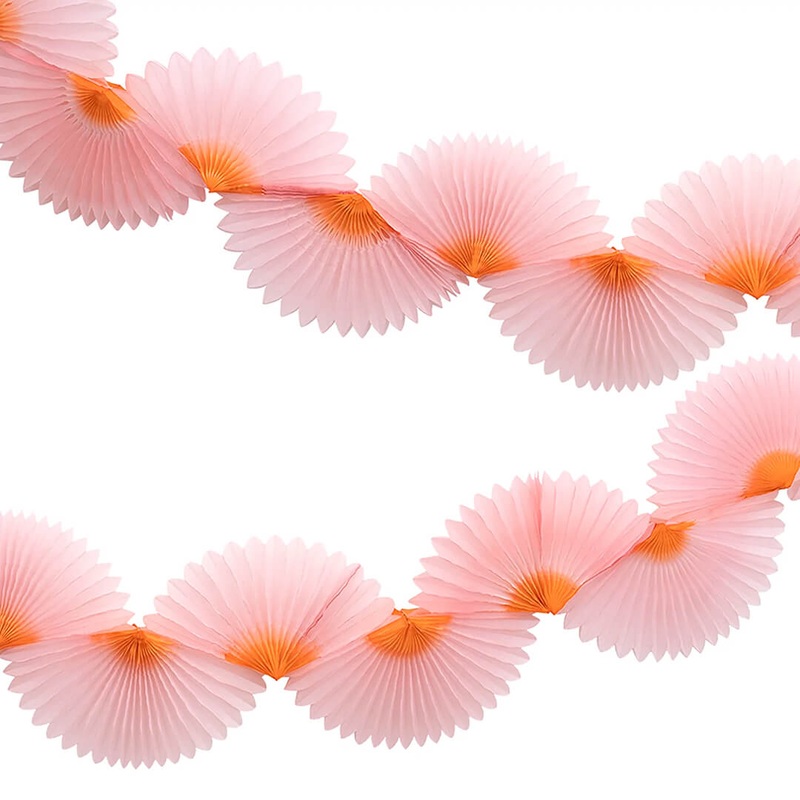 Meri Meri Party Pink Honeycomb Fan Garland