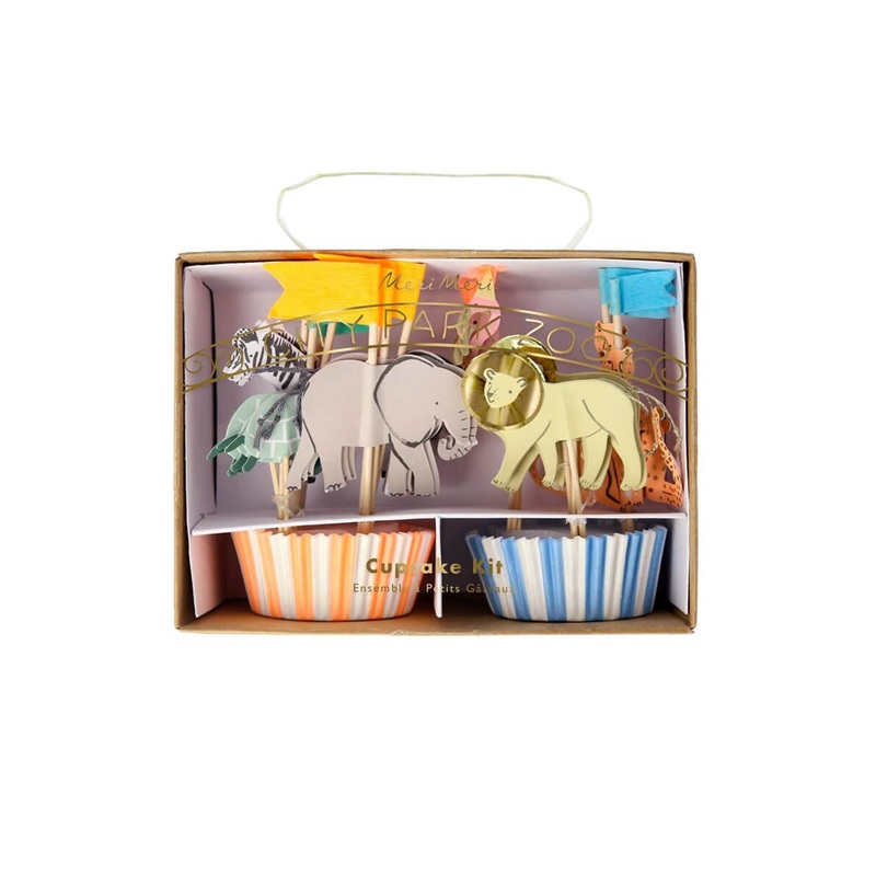 Meri Meri Party Safari Animals Cupcake Kit