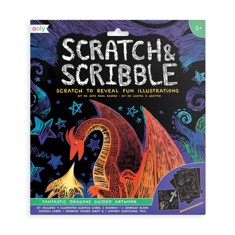 Scratch & Scribble Art Kit: Fantastic Dragons
