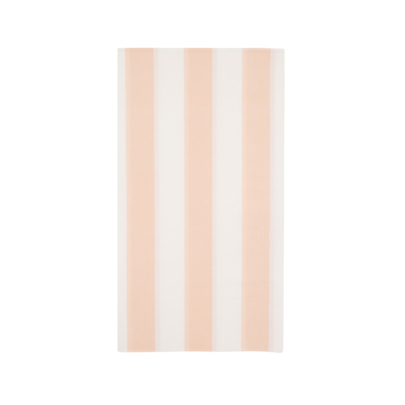 Sweet Peach Cabana Stripe Guest Towel Napkins