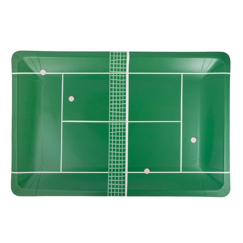 Tennis Court Paper Plates 11"
