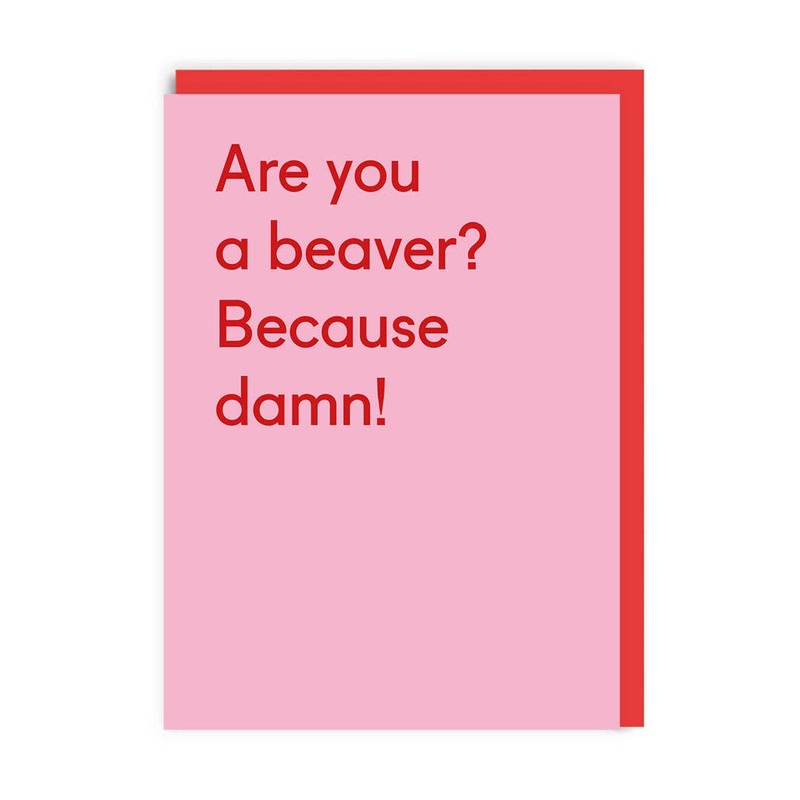Are You A Beaver Valentine's Day Greeting Card