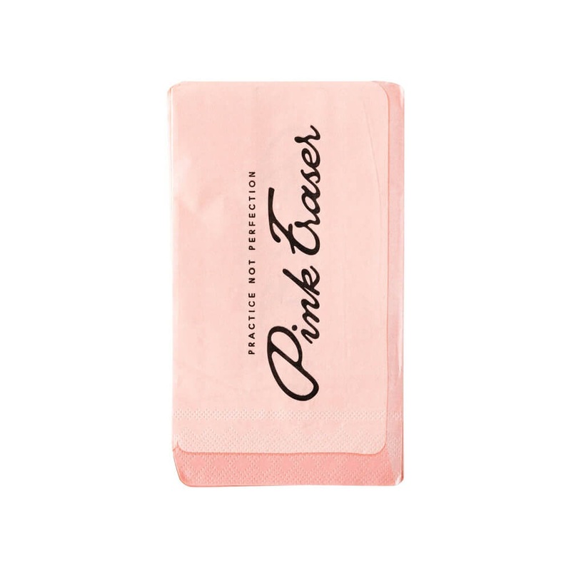 Back To School Pink Eraser Napkins
