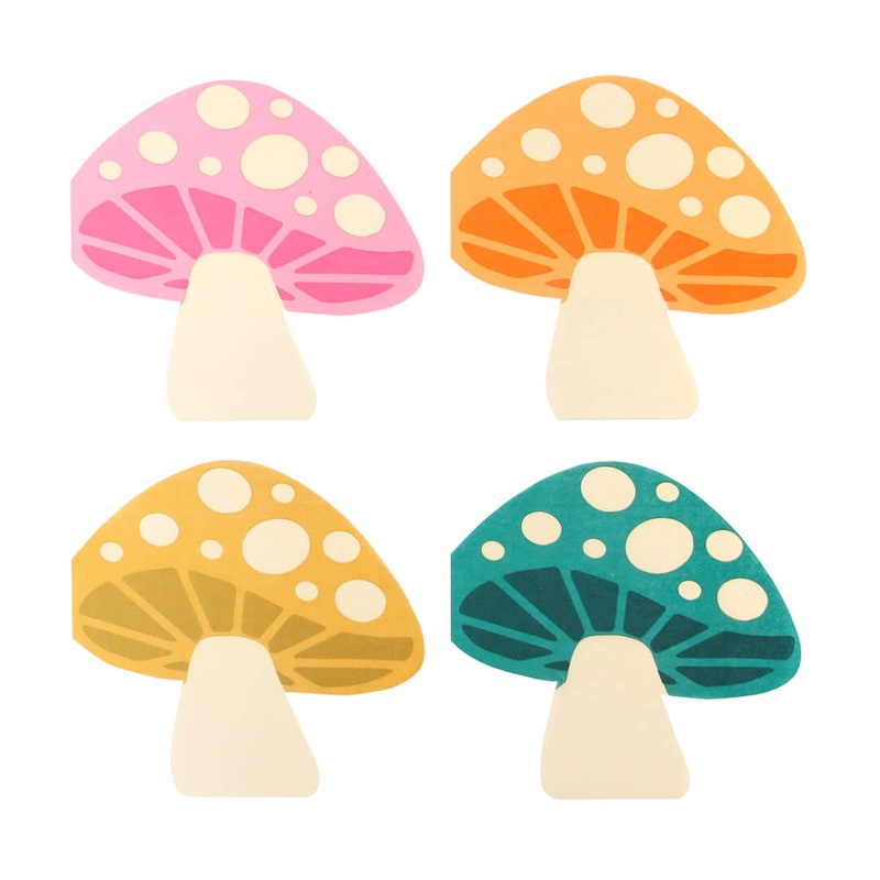 Colorful Mushroom Napkins