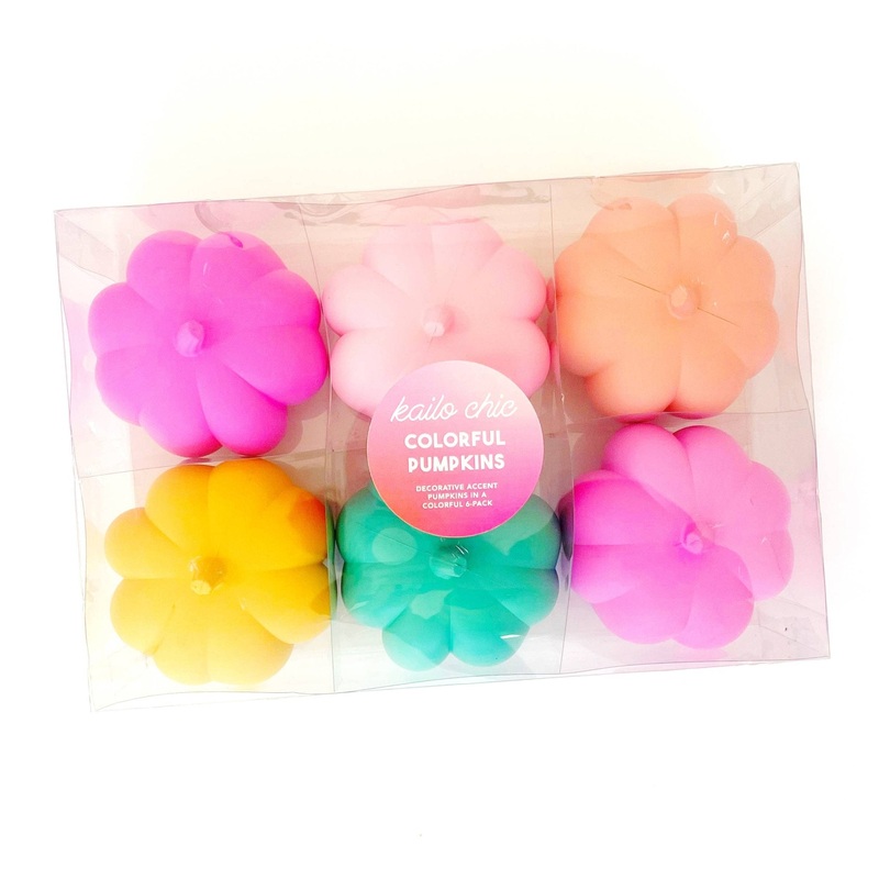 Colorful Plastic Pumpkins Set