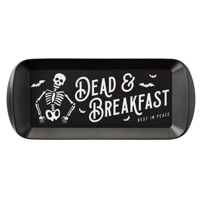 Dead and Breakfast Reusable Halloween Bamboo Tray
